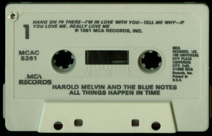 Harold Melvin And The Blue Notes : All Things Happen In Time (Cass, Album)