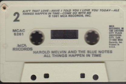 Harold Melvin And The Blue Notes : All Things Happen In Time (Cass, Album)