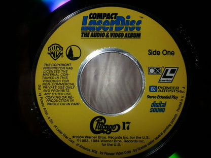 Chicago (2) : Chicago 17 (Laserdisc, 12", S/Sided, Album, NTSC, CLV)