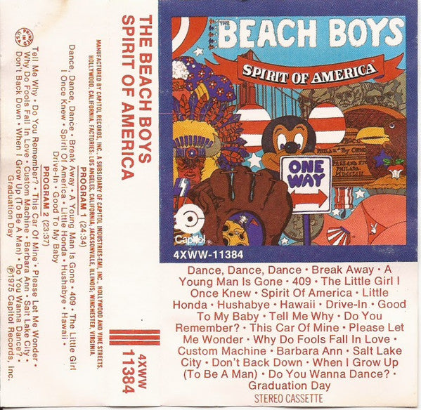 The Beach Boys : Spirit Of America (Cass, Comp)