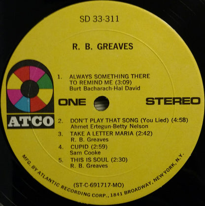 R.B. Greaves : R.B. Greaves (LP, Album, MO-)