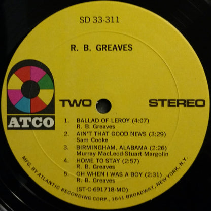 R.B. Greaves : R.B. Greaves (LP, Album, MO-)