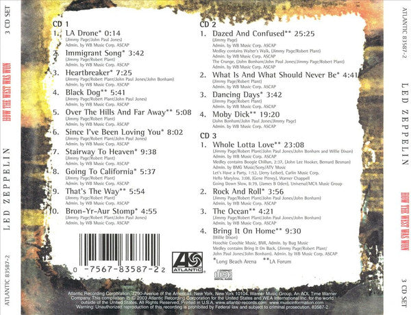 Led Zeppelin : How The West Was Won (3xCD, Album, Com)