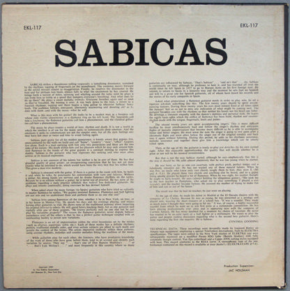Sabicas : The Greatest Flamenco Guitarist (LP, Album, Mono, 1st)