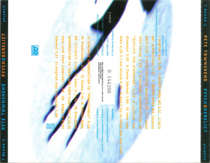 Pete Townshend : Psychoderelict (CD, Album, Club)