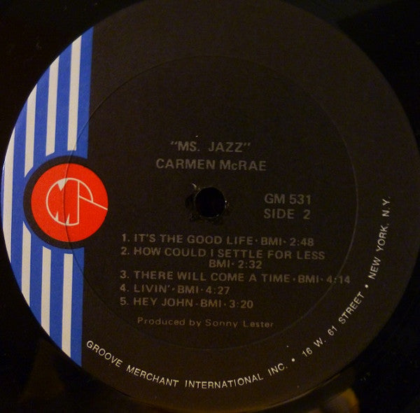 Carmen McRae : Ms. Jazz (LP, Album)