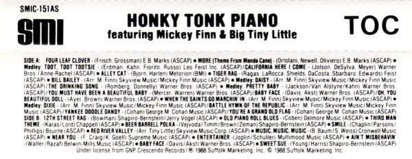 Mickey Finn* & Big Tiny Little* : Honky-Tonk Piano (Cass, Comp)