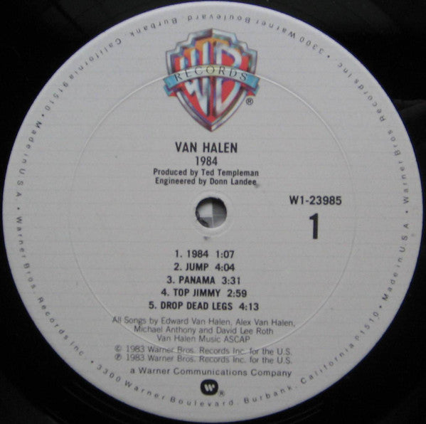 Van Halen : 1984 (LP, Album, Club, Pit)