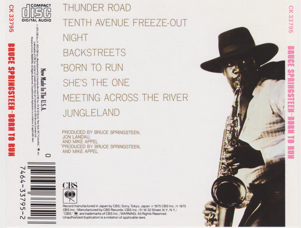 Bruce Springsteen : Born To Run (CD, Album, RE)