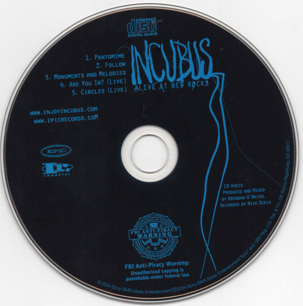 Incubus (2) : Alive At Red Rocks (DVD-V, NTSC + CD)