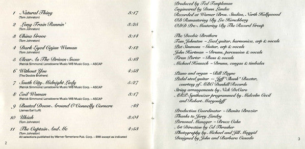 The Doobie Brothers : The Captain And Me (CD, Album, RE, RM)