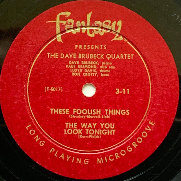 The Dave Brubeck Quartet : Jazz At Oberlin (10", Album, Mono, RP)