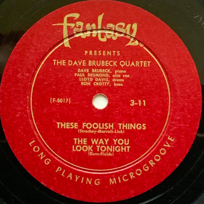 The Dave Brubeck Quartet : Jazz At Oberlin (10", Album, Mono, RP)