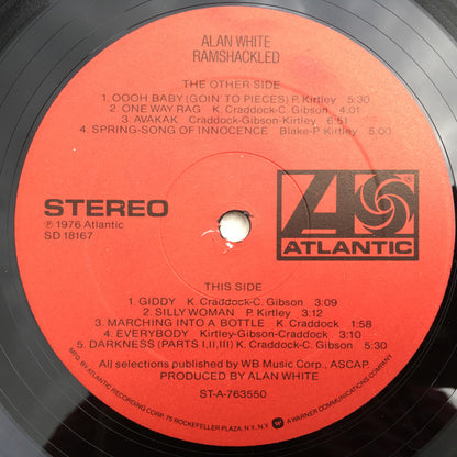 Alan White : Ramshackled (LP, Album, Pre)