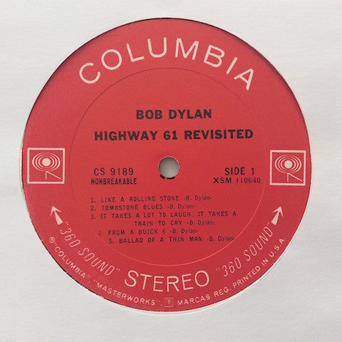 Bob Dylan : Highway 61 Revisited (LP, Album, San)