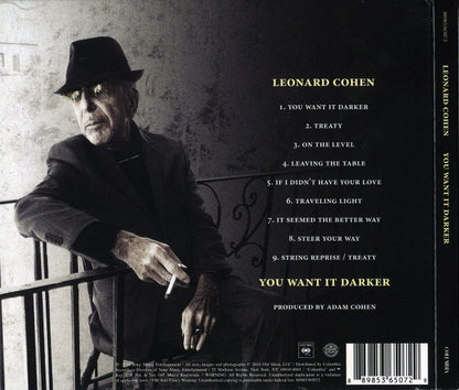 Leonard Cohen : You Want It Darker (CD, Album, Dig)