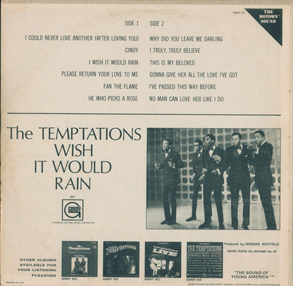 The Temptations : Wish It Would Rain (LP, Album)