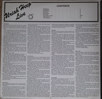 Uriah Heep : Uriah Heep Live (2xLP, Album, Gat)