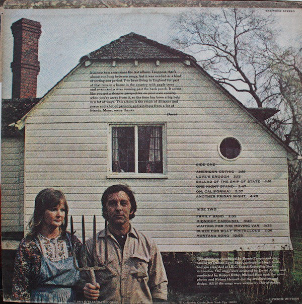 Buy David Ackles : American Gothic (LP, Album, San) Online for a