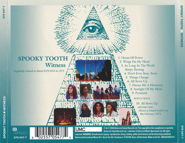 Spooky Tooth : Witness (CD, Album, RE, RM)