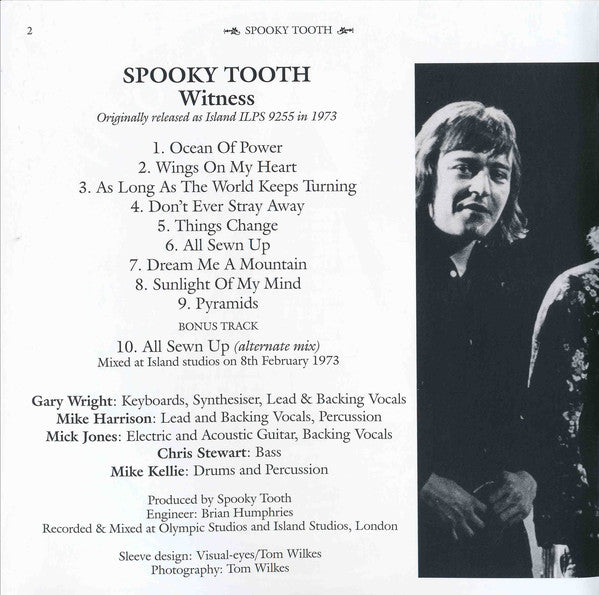 Spooky Tooth : Witness (CD, Album, RE, RM)