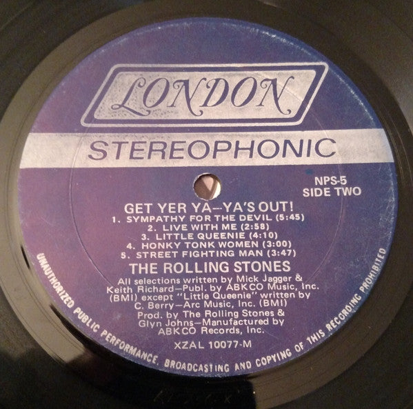 The Rolling Stones : Get Yer Ya-Ya's Out! (The Rolling Stones In Concert) (LP, Album, Mon)