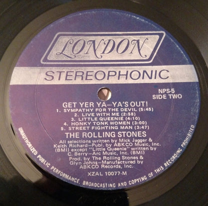 The Rolling Stones : Get Yer Ya-Ya's Out! (The Rolling Stones In Concert) (LP, Album, Mon)