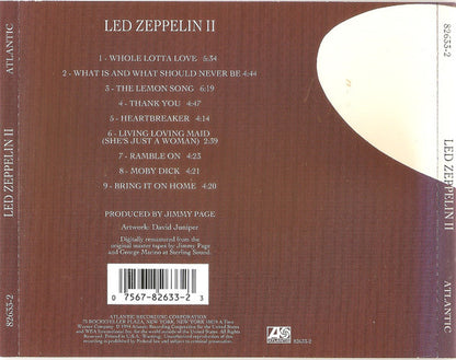 Led Zeppelin : Led Zeppelin II (CD, Album, Club, RE, RM, RP)
