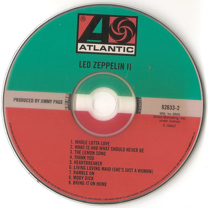Led Zeppelin : Led Zeppelin II (CD, Album, Club, RE, RM, RP)