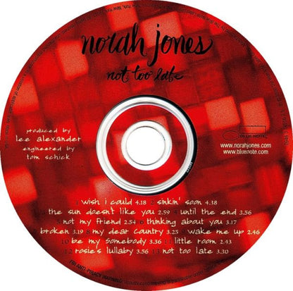Norah Jones : Not Too Late (CD, Album, Club)