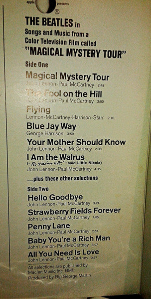 The Beatles : Magical Mystery Tour (LP, Album, RE, Gre)