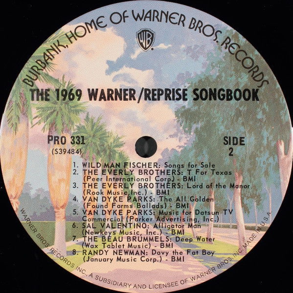 Various : The 1969 Warner / Reprise Songbook (2xLP, Comp, RE, Smplr, San)