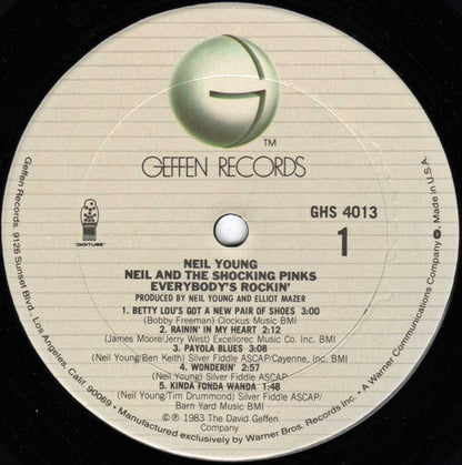 Neil Young & The Shocking Pinks : Everybody's Rockin' (LP, Album, Club)