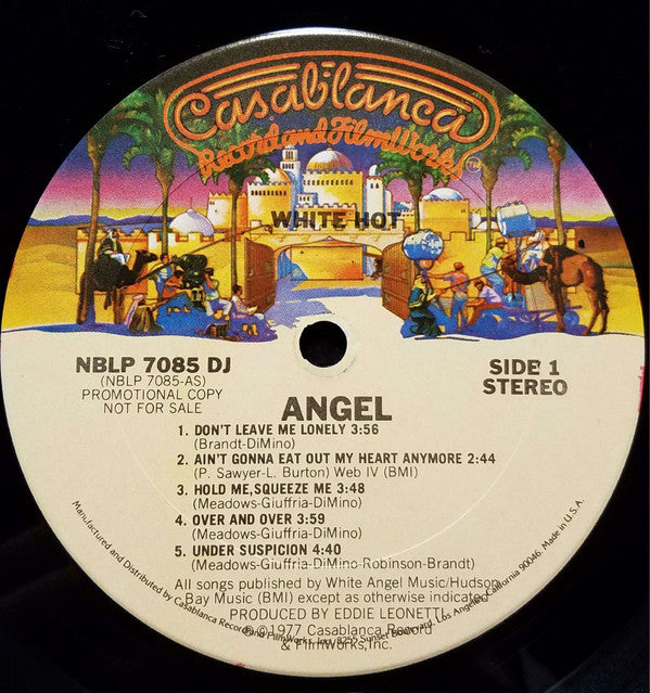 Angel (24) : White Hot (LP, Album, Promo)