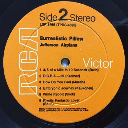 Jefferson Airplane : Surrealistic Pillow (LP, Album, RP, Roc)