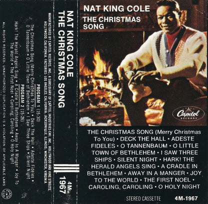 Nat King Cole : The Christmas Song (Cass, Album, RE)