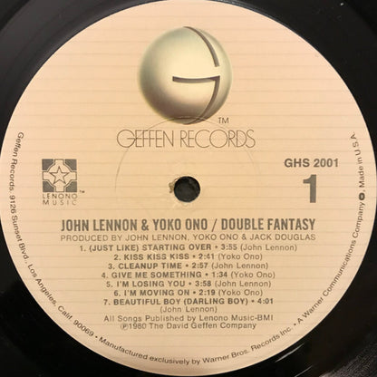 John Lennon & Yoko Ono : Double Fantasy (LP, Album, Jac)