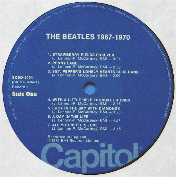 The Beatles : 1967-1970 (2xLP, Comp, RE, Win)