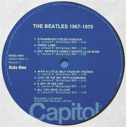 The Beatles : 1967-1970 (2xLP, Comp, RE, Win)