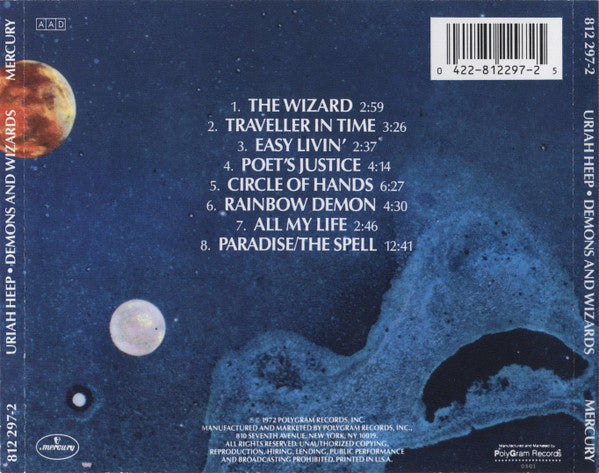 Uriah Heep : Demons And Wizards (CD, Album, RE)