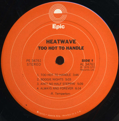 Heatwave : Too Hot To Handle (LP, Album, Ter)