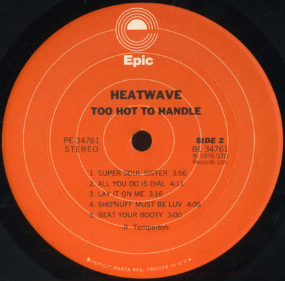 Heatwave : Too Hot To Handle (LP, Album, Ter)