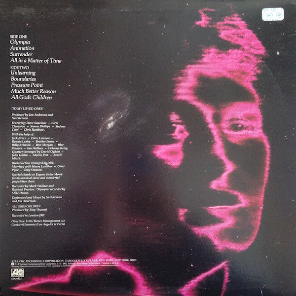 Jon Anderson : Animation (LP, Album, SP )