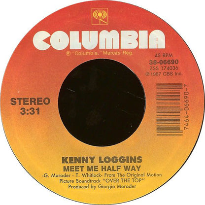 Kenny Loggins : Meet Me Half Way (7", Single, Styrene, Car)