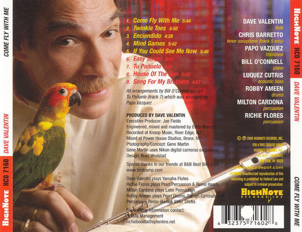 Dave Valentin : Come Fly With Me (CD, Album)