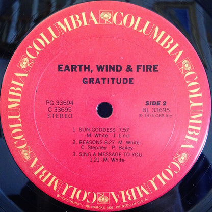 Earth, Wind & Fire : Gratitude (2xLP, Album, San)