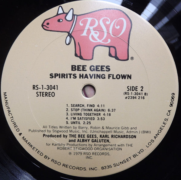 Buy Bee Gees : Spirits Having Flown (LP, Album, Pit) Online for a