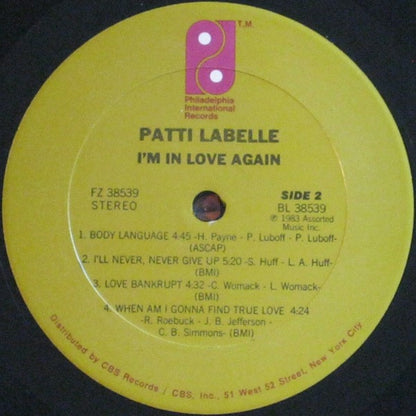 Patti LaBelle : I'm In Love Again (LP, Album)