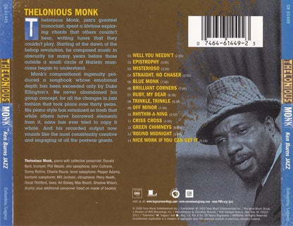 Thelonious Monk : Ken Burns Jazz (CD, Comp)