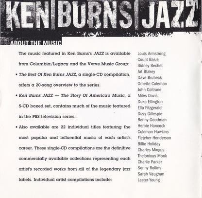 Thelonious Monk : Ken Burns Jazz (CD, Comp)